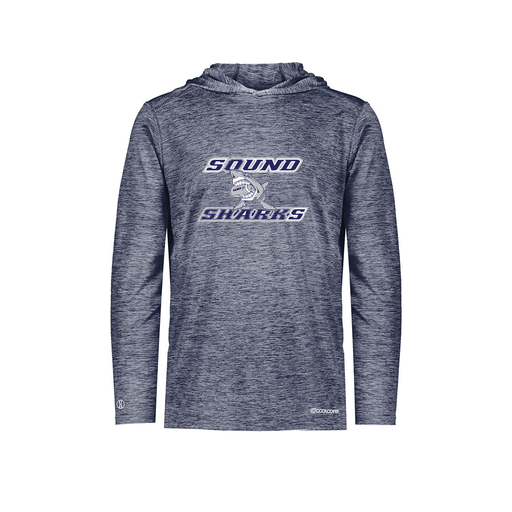 [FOLHCGNV-AS-LOGO1] Decker Men's Charge Hoodie (Adult S, Navy, Logo 1)