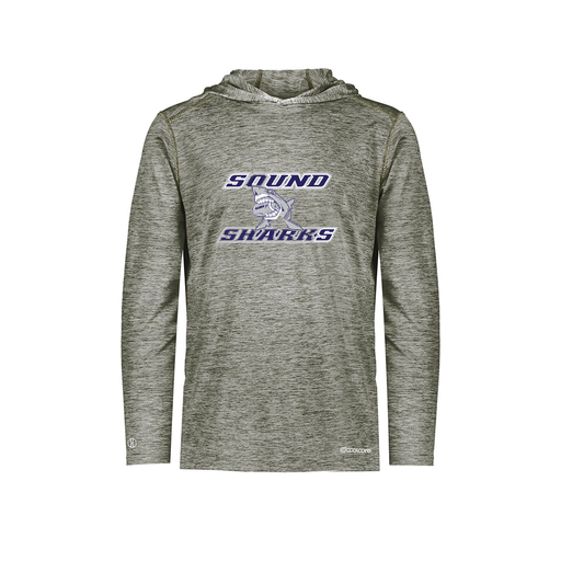 [FOLHCGGY-AS-LOGO1] Decker Men's Charge Hoodie (Adult S, Gray, Logo 1)